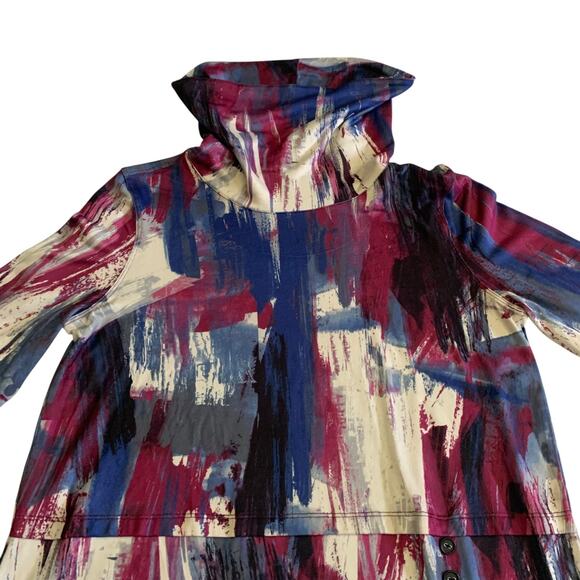 A' La Carte Women's Size M Pullover Mock Turtle Neck Top Blouse Brand New - Picture 5 of 15